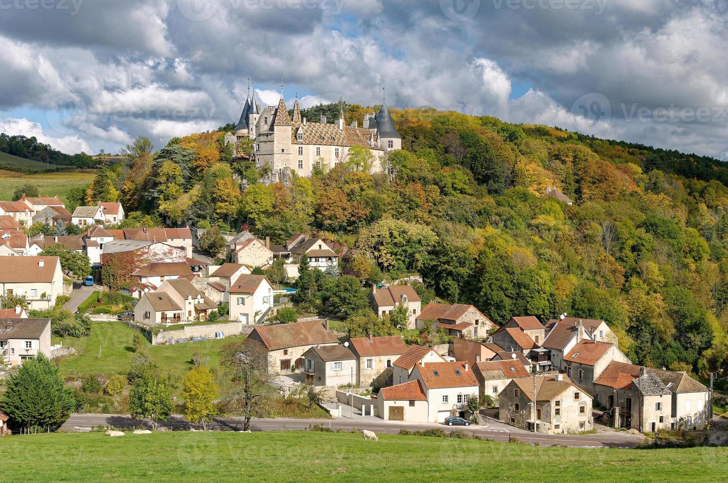 vinho Vila do la rochepot dentro Borgonha ,França foto