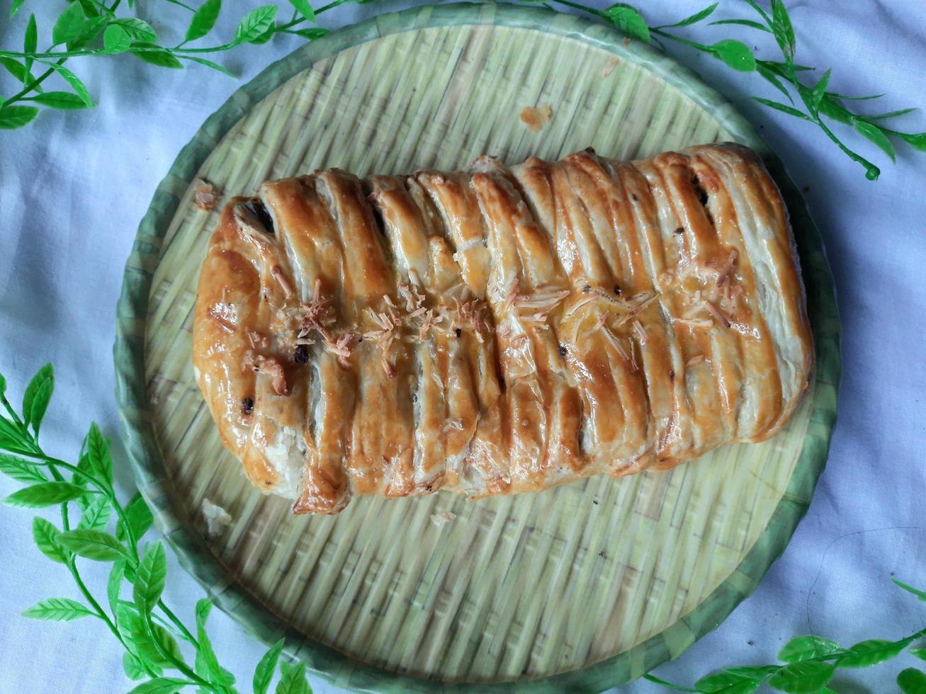 doce banana torta pão foto