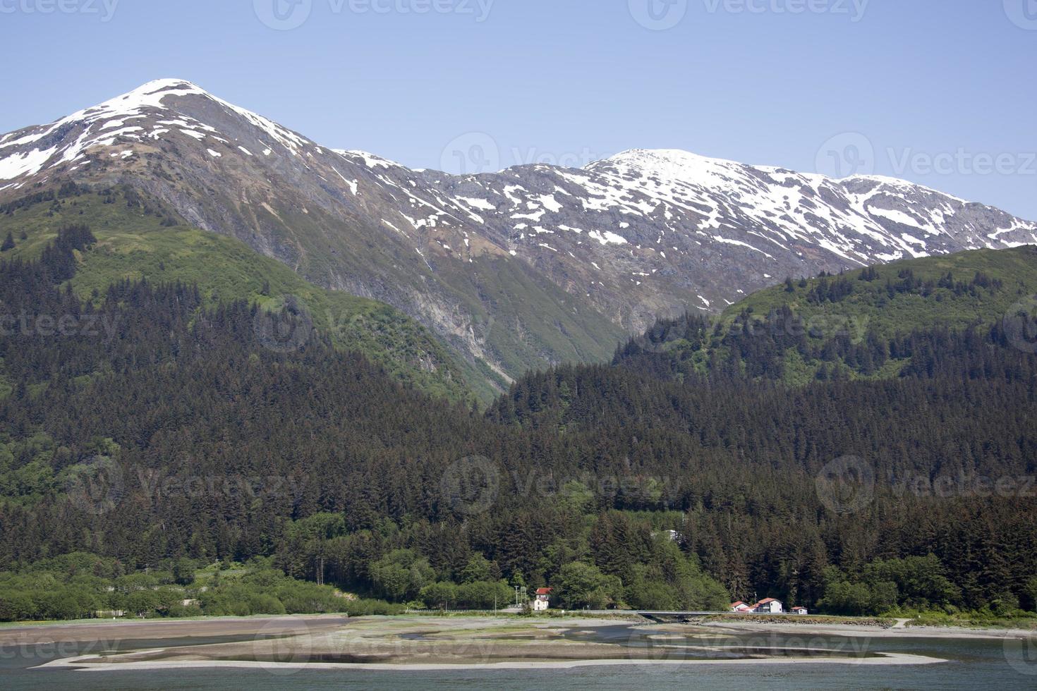 Juneau Cidade arredores e montanhas foto