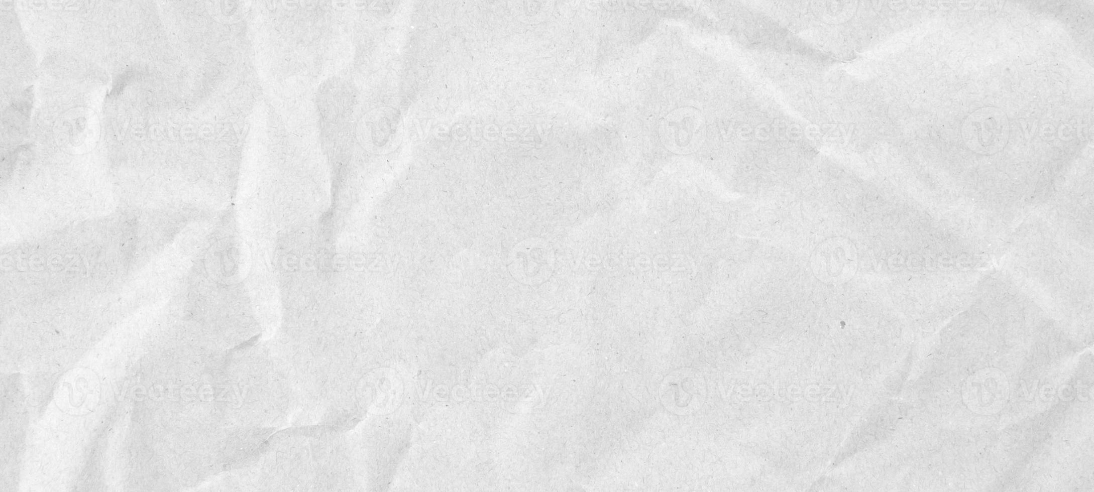 fundo de textura de papel de reciclagem branco abstrato amassado e vincado foto