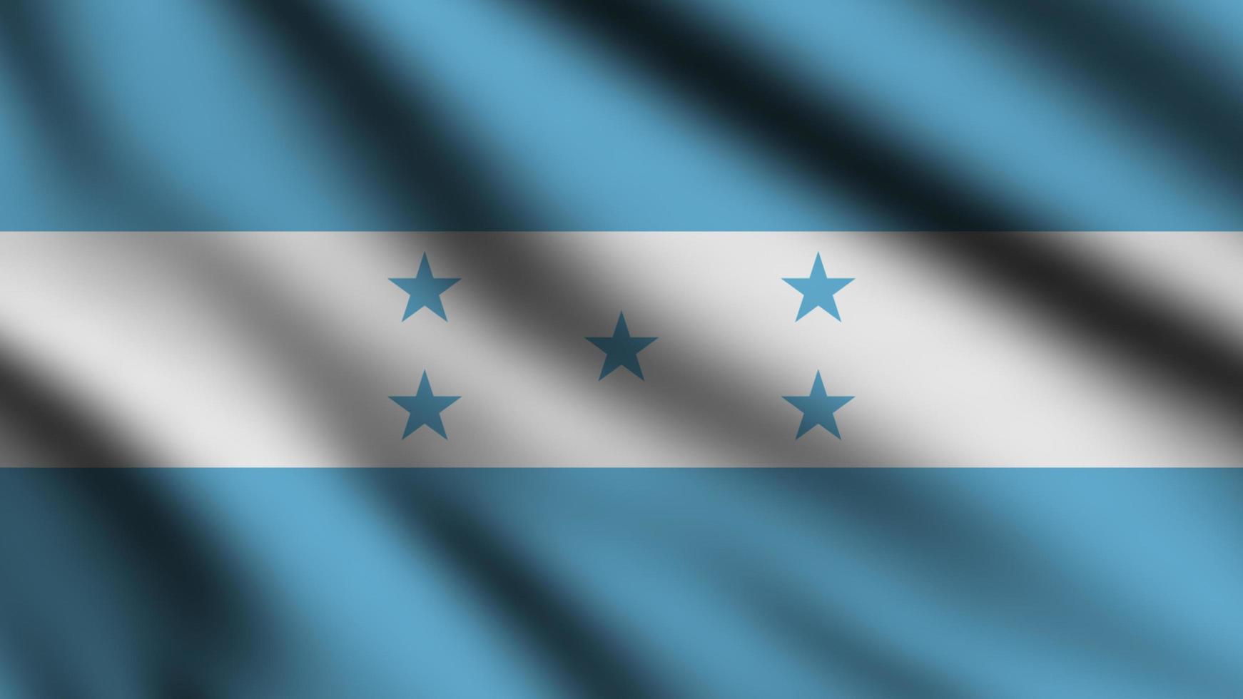 bandeira de honduras balançando ao vento com fundo estilo 3d foto