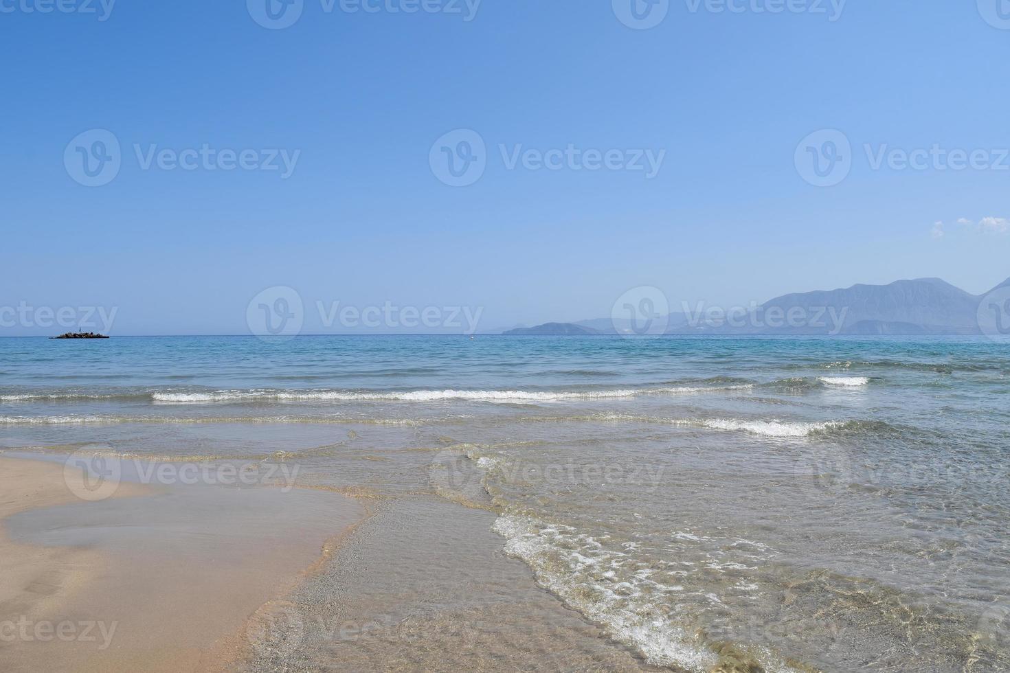 cretense arenoso de praia cenário foto