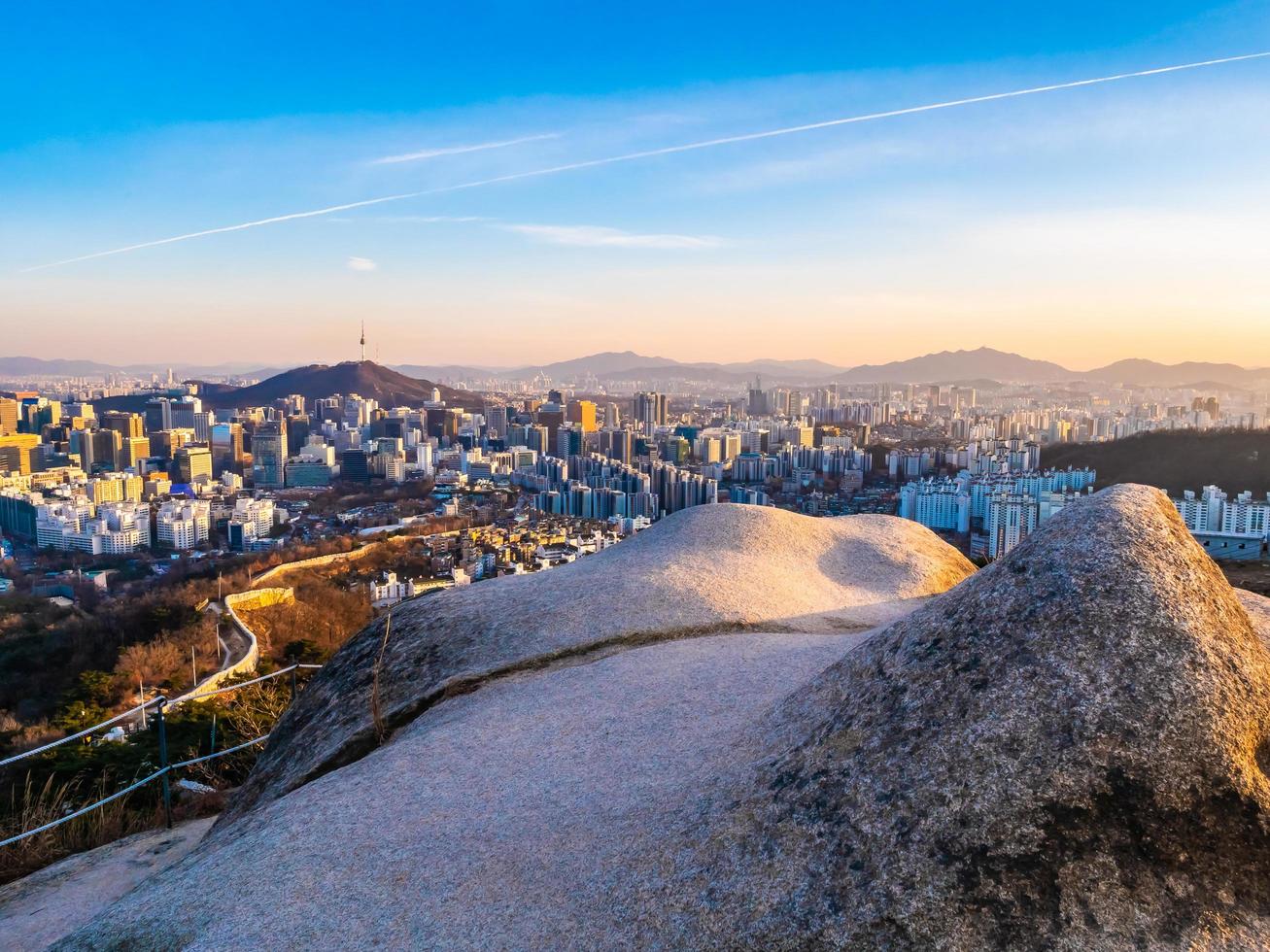 paisagem urbana de seul, coreia do sul foto