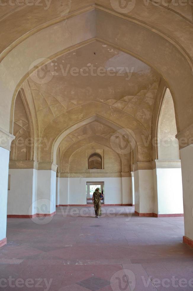 arcos dentro de akbar túmulo dentro agra, Índia foto