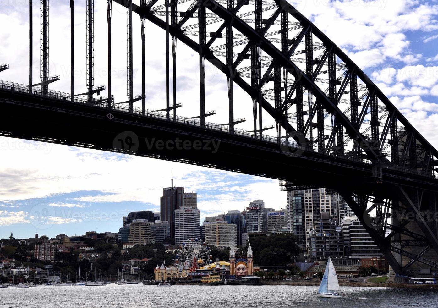 Sydney ponte e Luna diversão estacionar foto
