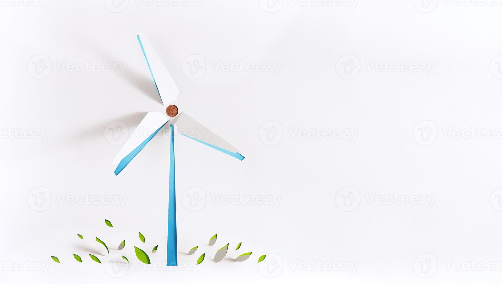 renovável energia conceitos. papel gato Como vento poder e Prado. carbono neutro e emissão ,esg para limpar \ limpo energia. sustentável recursos, de Meio Ambiente Cuidado foto