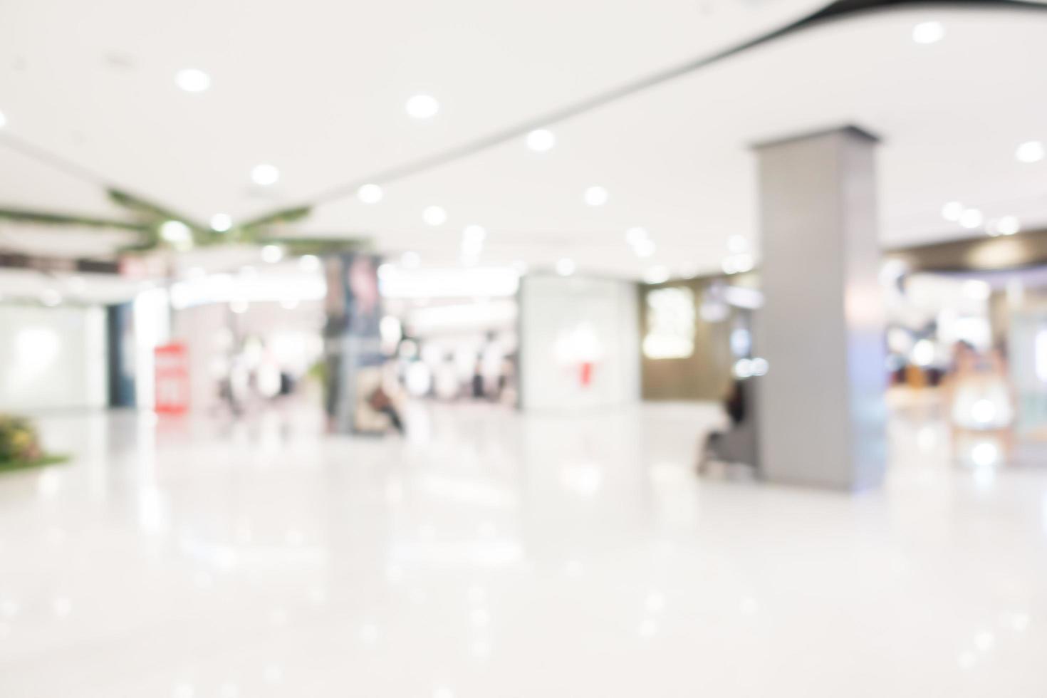 interior abstrato desfocado de shopping foto