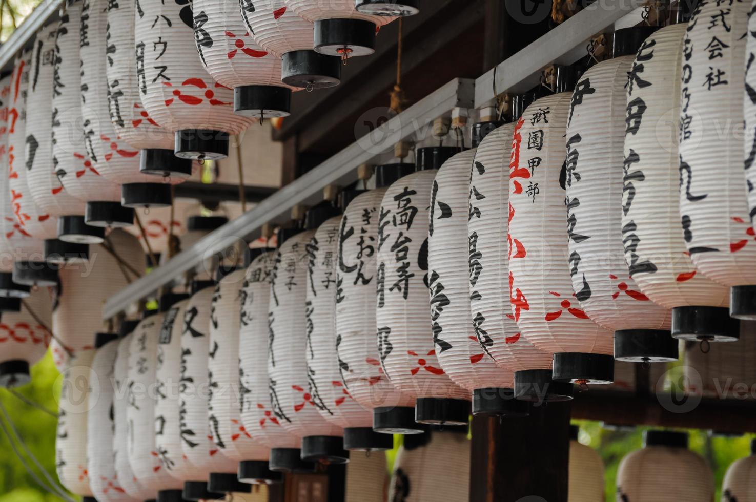 arquitetônico detalhe do tradicional budista japonês têmpora foto