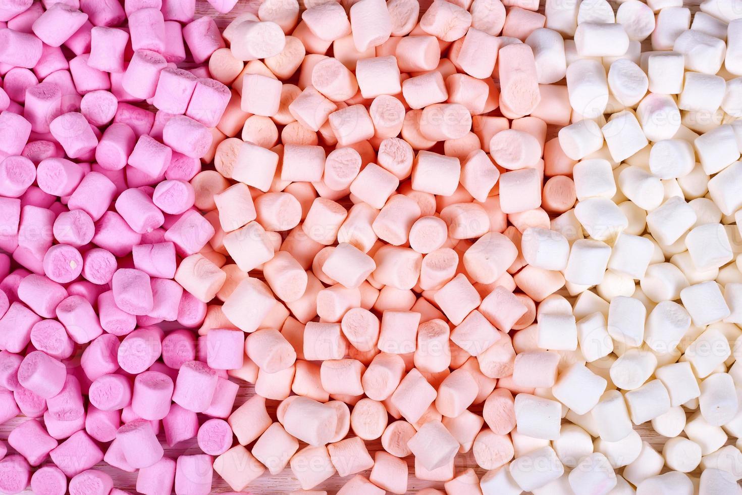 fundo ou textura do mini marshmallows foto