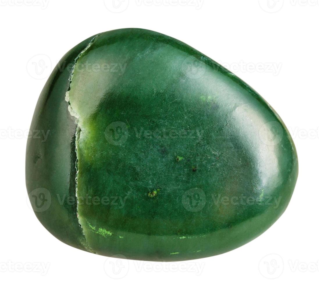 tombou verde nefrite jade mineral pedra preciosa foto