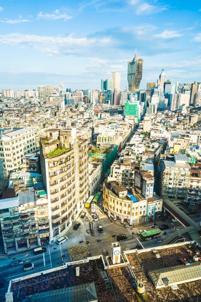 paisagem urbana da cidade de macau, china foto