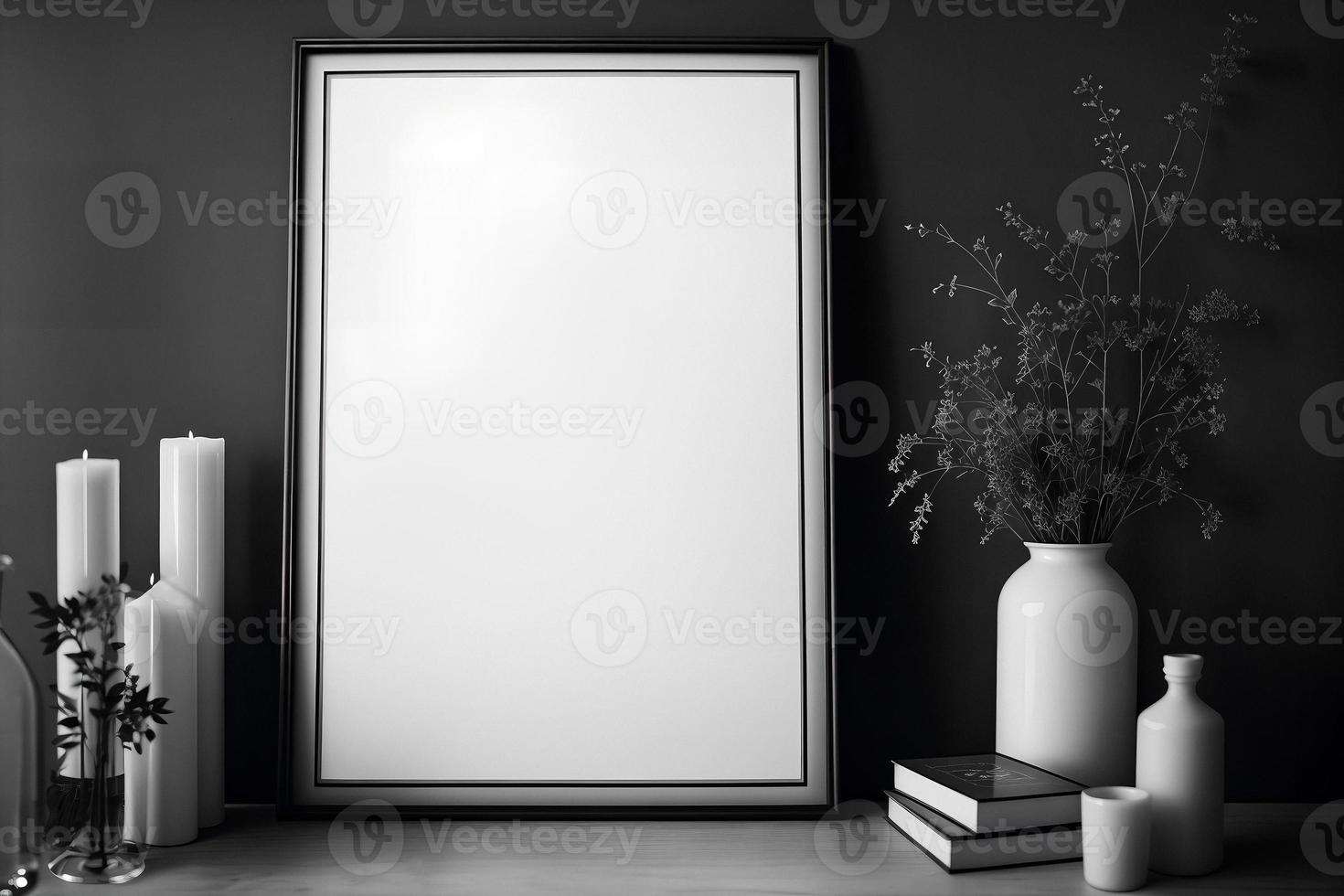 brincar do em branco vertical quadro, Armação dentro Sombrio gótico interior foto