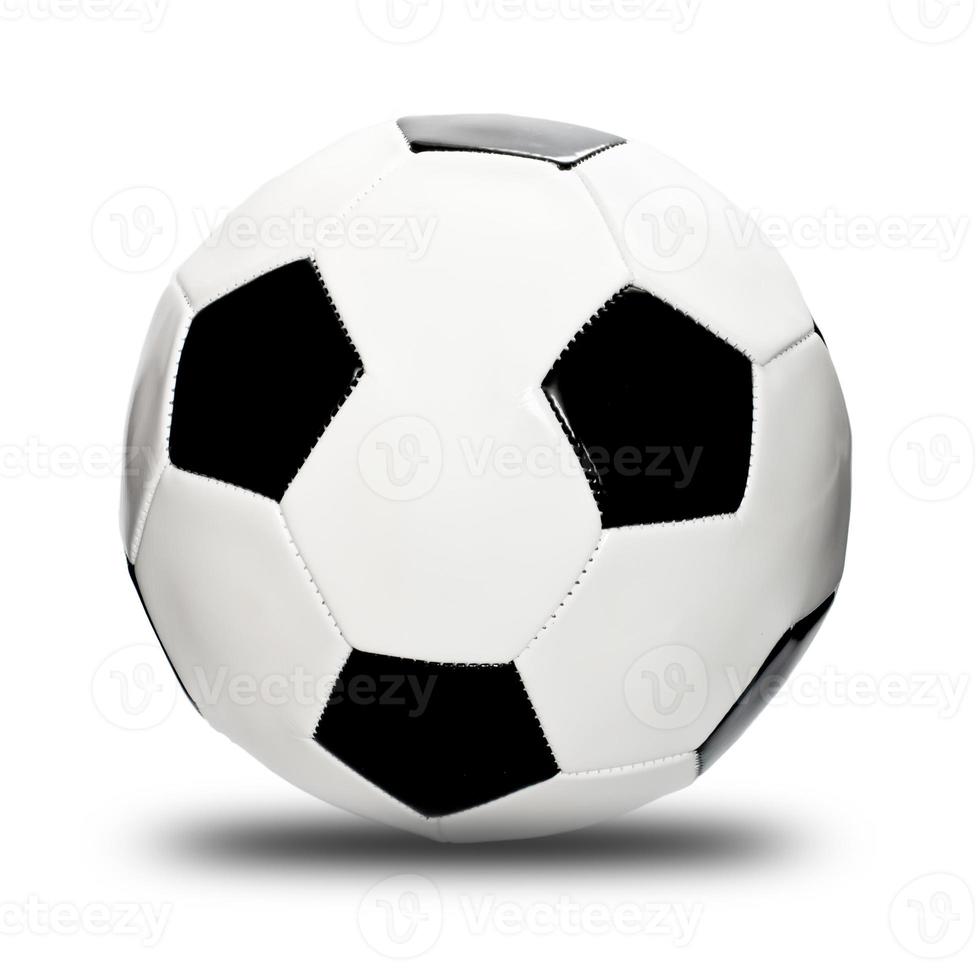 bola de futebol em fundo branco foto