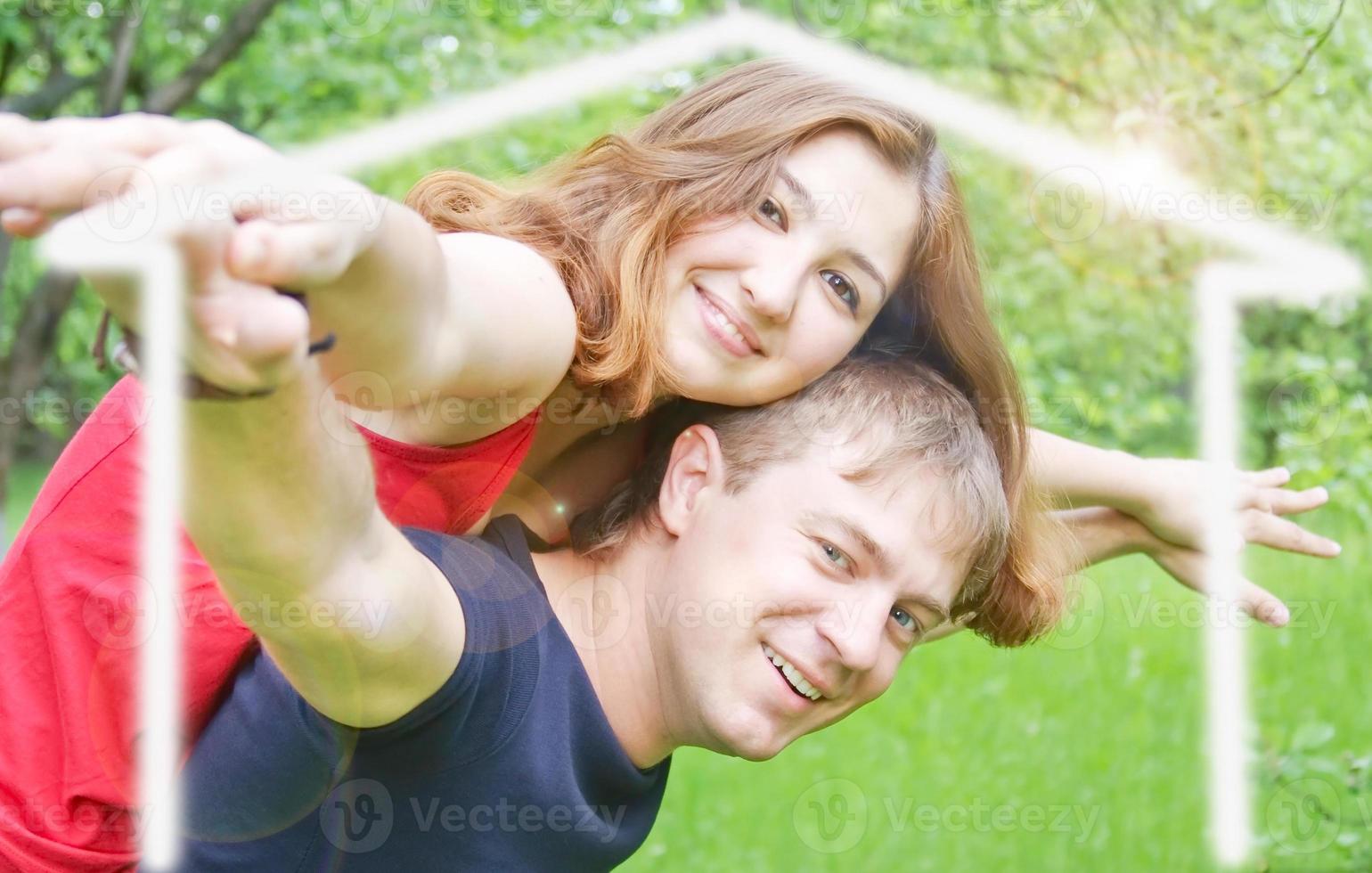 primeiro casa conceito com casal foto