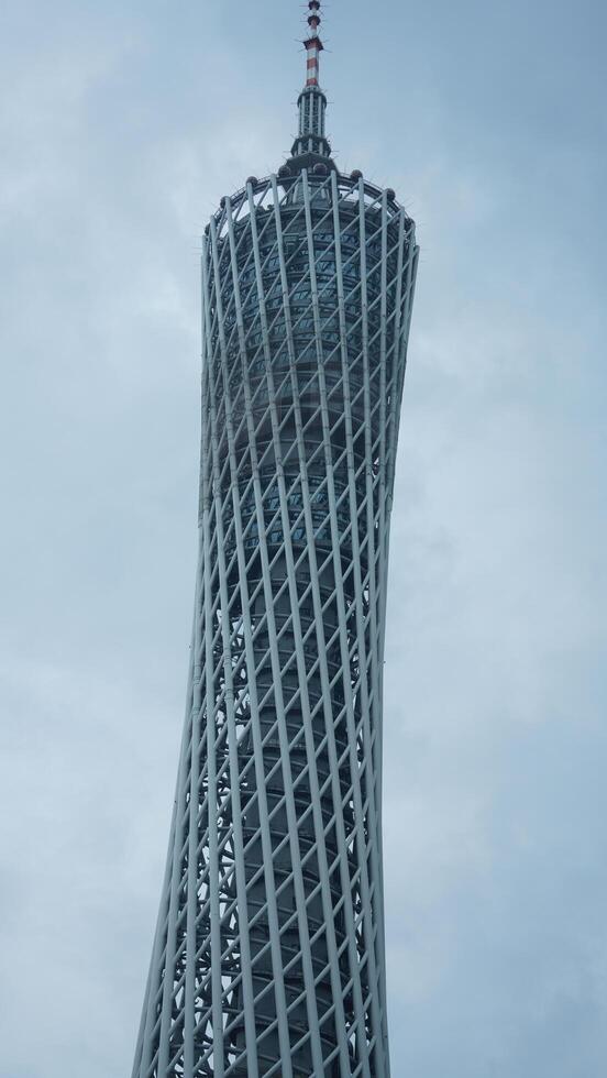 a passeios turísticos torre Visão localizado dentro Guangzhou do a China foto