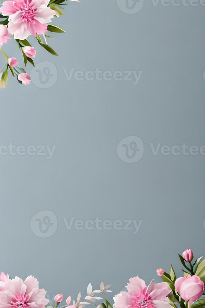 colorida simples floral decoração, minúsculo flor ilustração, fundo modelo, criativo arranjo do natureza e flores Boa para bandeira, Casamento cartão convite rascunho, Projeto elemento, e outro. foto