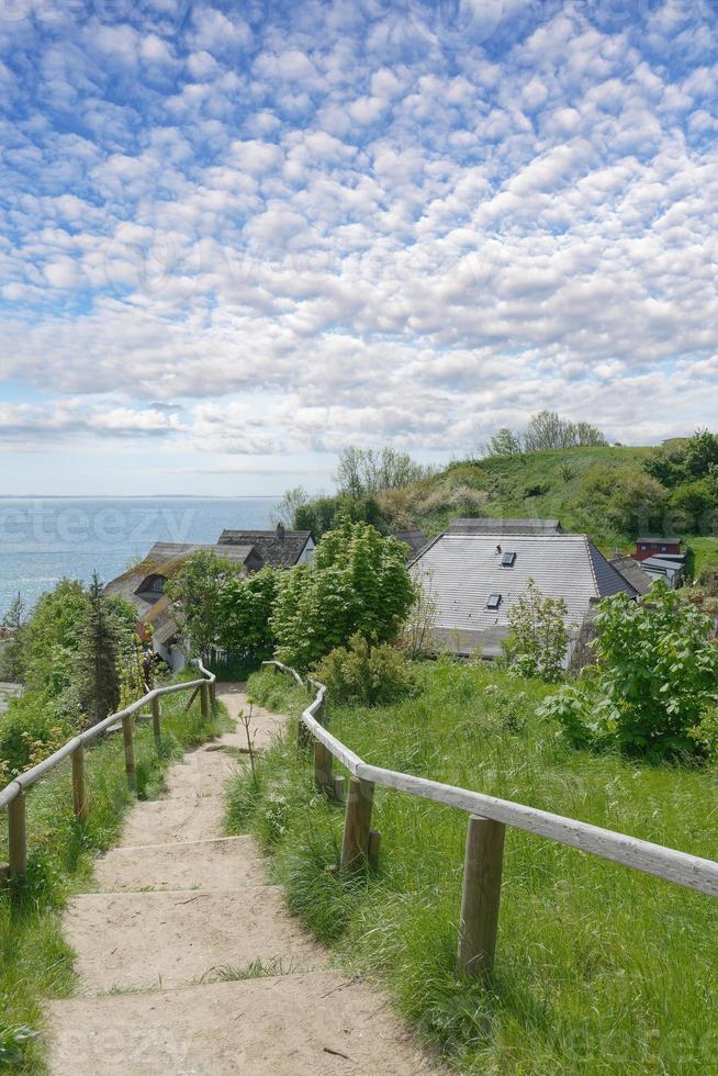 Vila do vitt em Ruegen fechar para kap arkona, báltico mar, mecklenburg-vorpommern, Alemanha foto