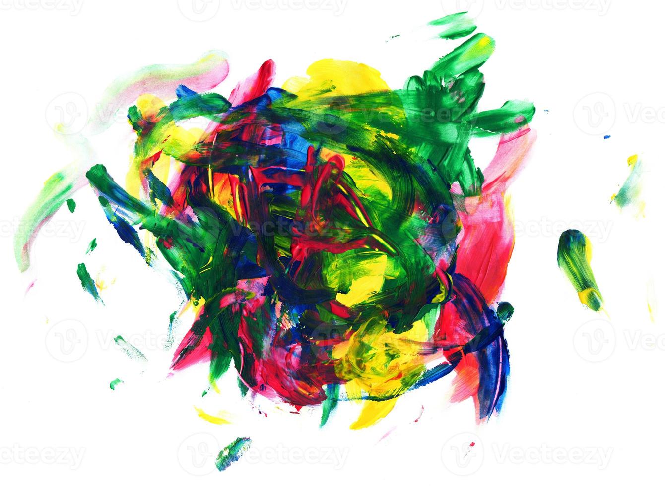 acrílico pintura fundo dentro vermelho verde azul e amarelo cores com textura foto