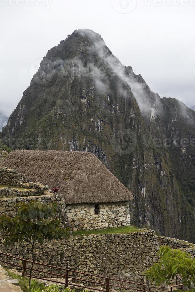 casa de pedra em machu picchu, peru foto