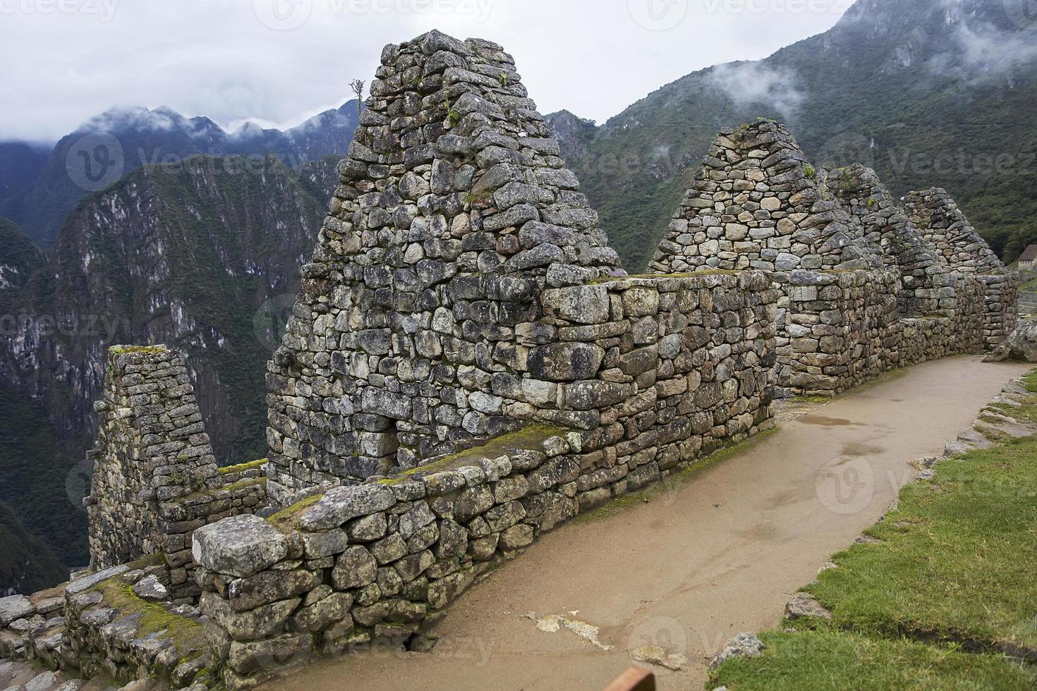 Ruínas de Machu Picchu no Peru foto