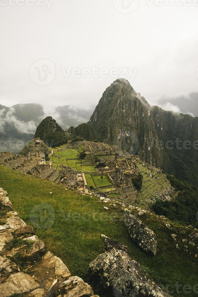 Ruínas de Machu Picchu no Peru foto