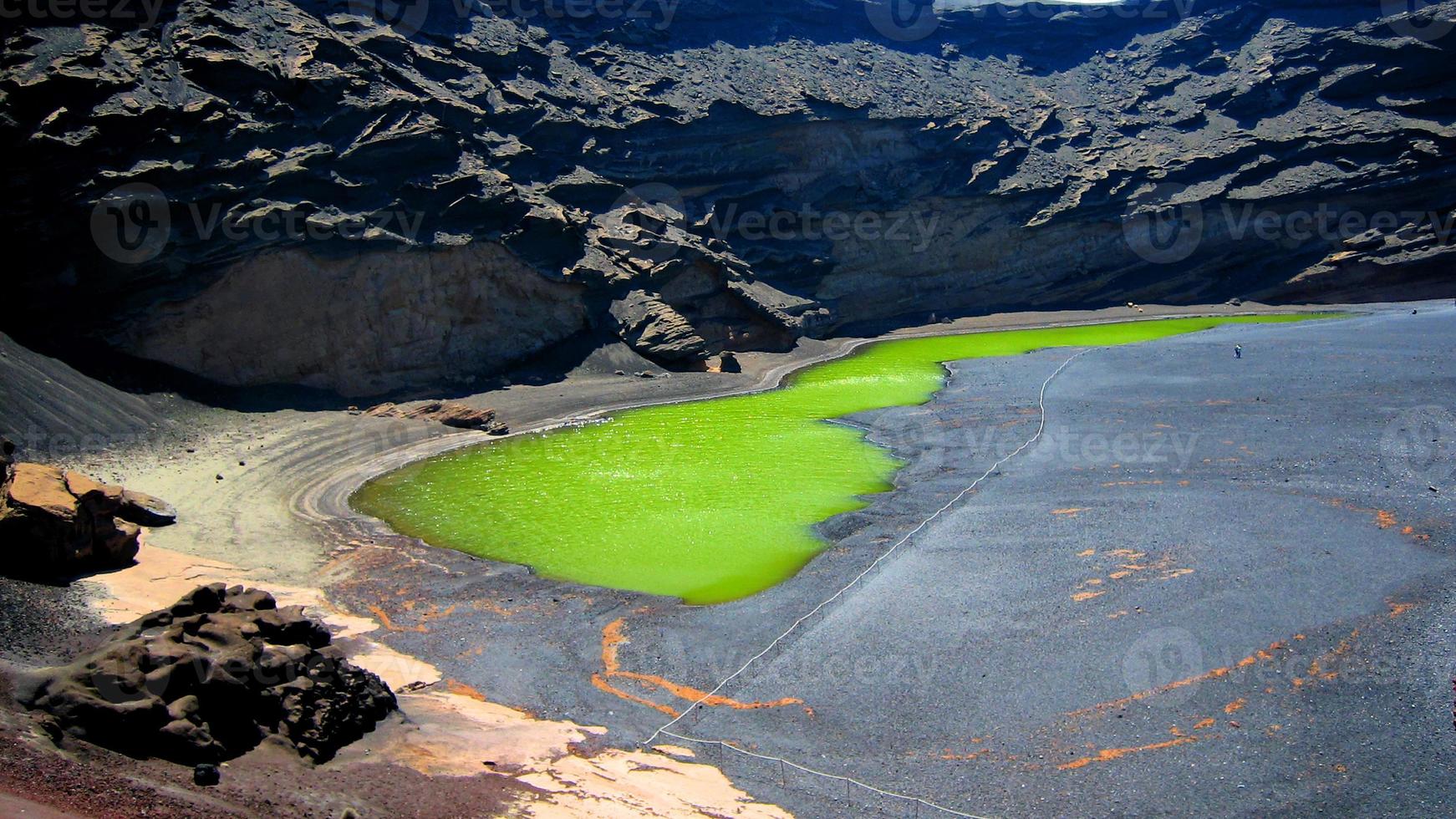 lago verde em lanzarote foto