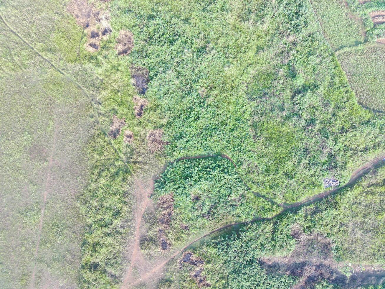 aéreo Visão do terra mapeamento de não tripulado aéreo veículo dentro bogor, Indonésia. foto