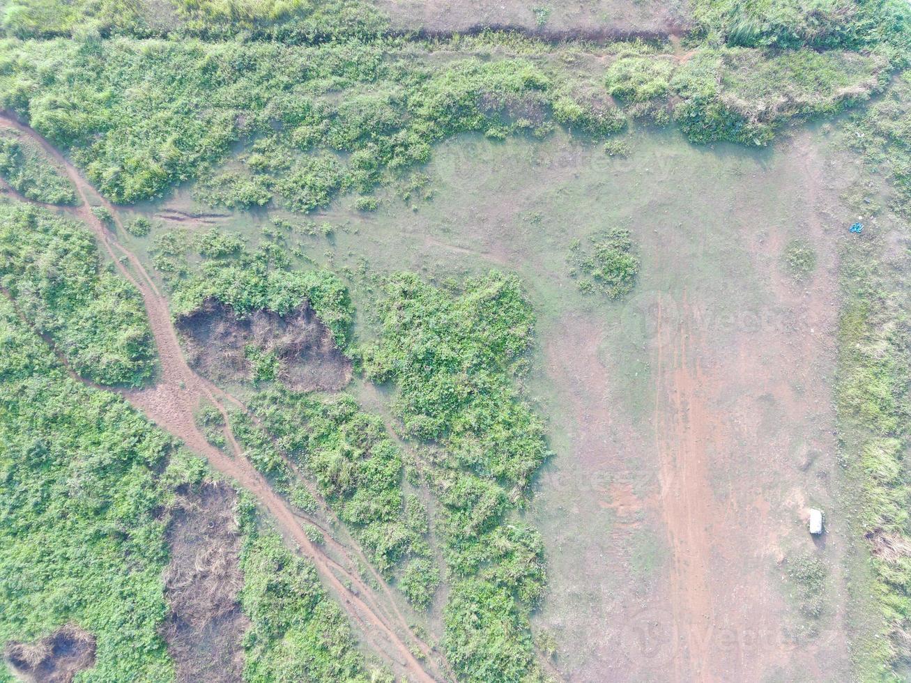 aéreo Visão do terra mapeamento de não tripulado aéreo veículo dentro bogor, Indonésia. foto