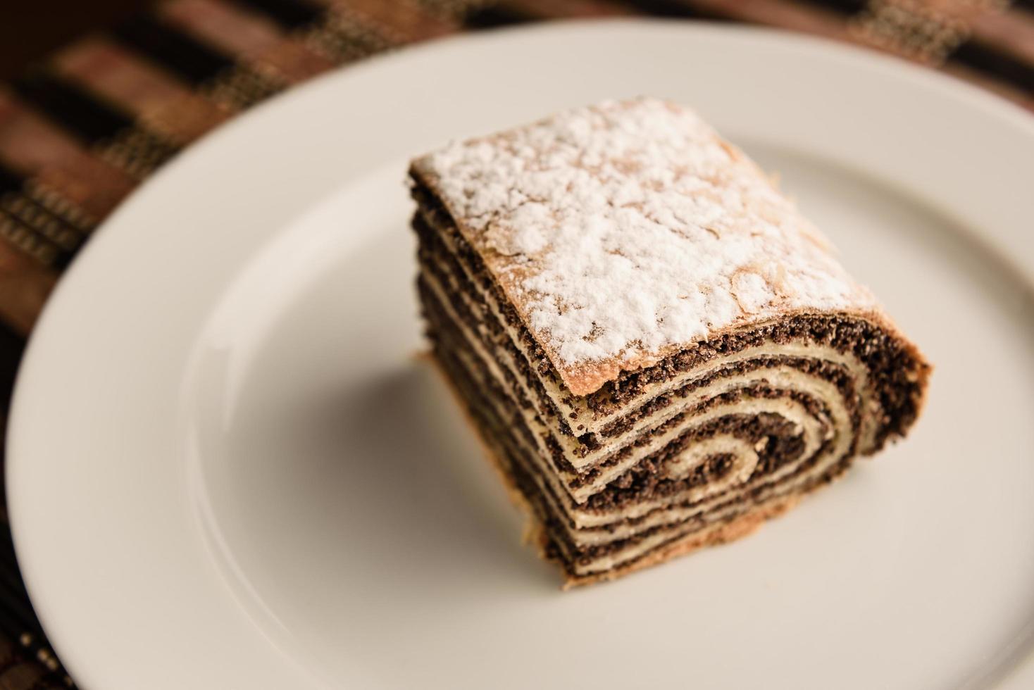 strudel com sementes de papoula foto