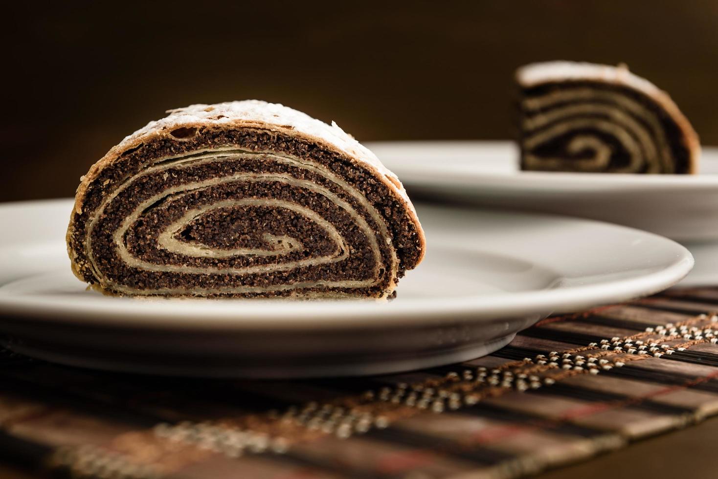 strudel com sementes de papoula foto