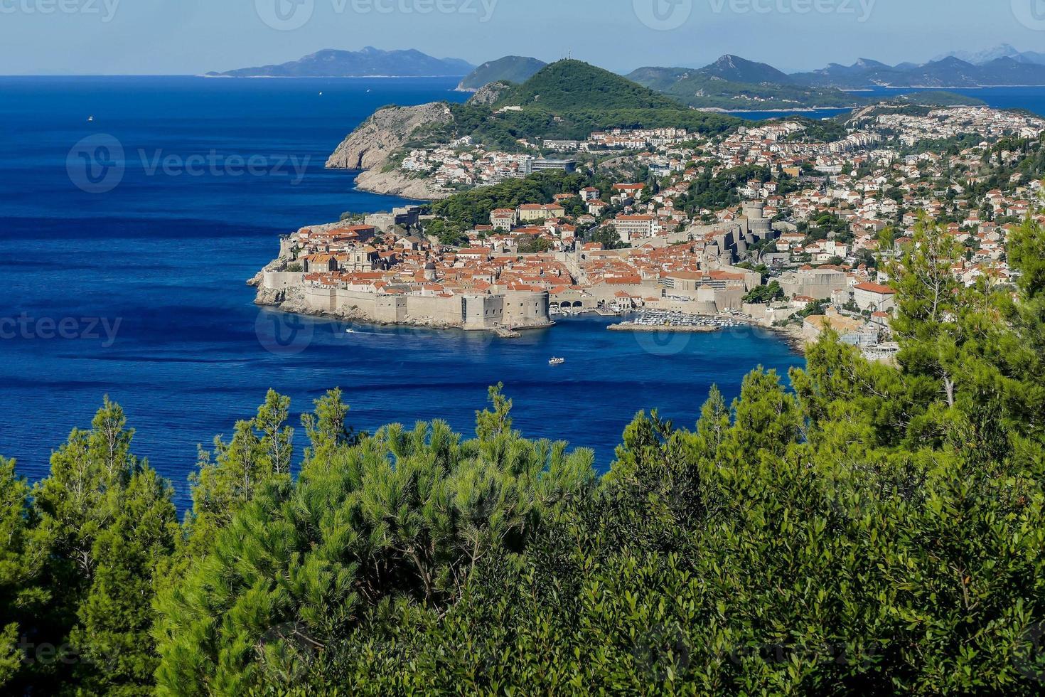 vista de dubrovnik, croácia foto