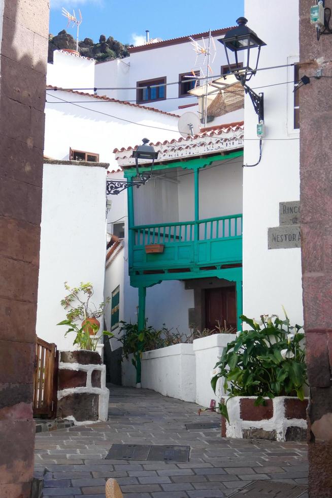 Vila do tejeda dentro a Centro do a ilha do vovó canarias foto