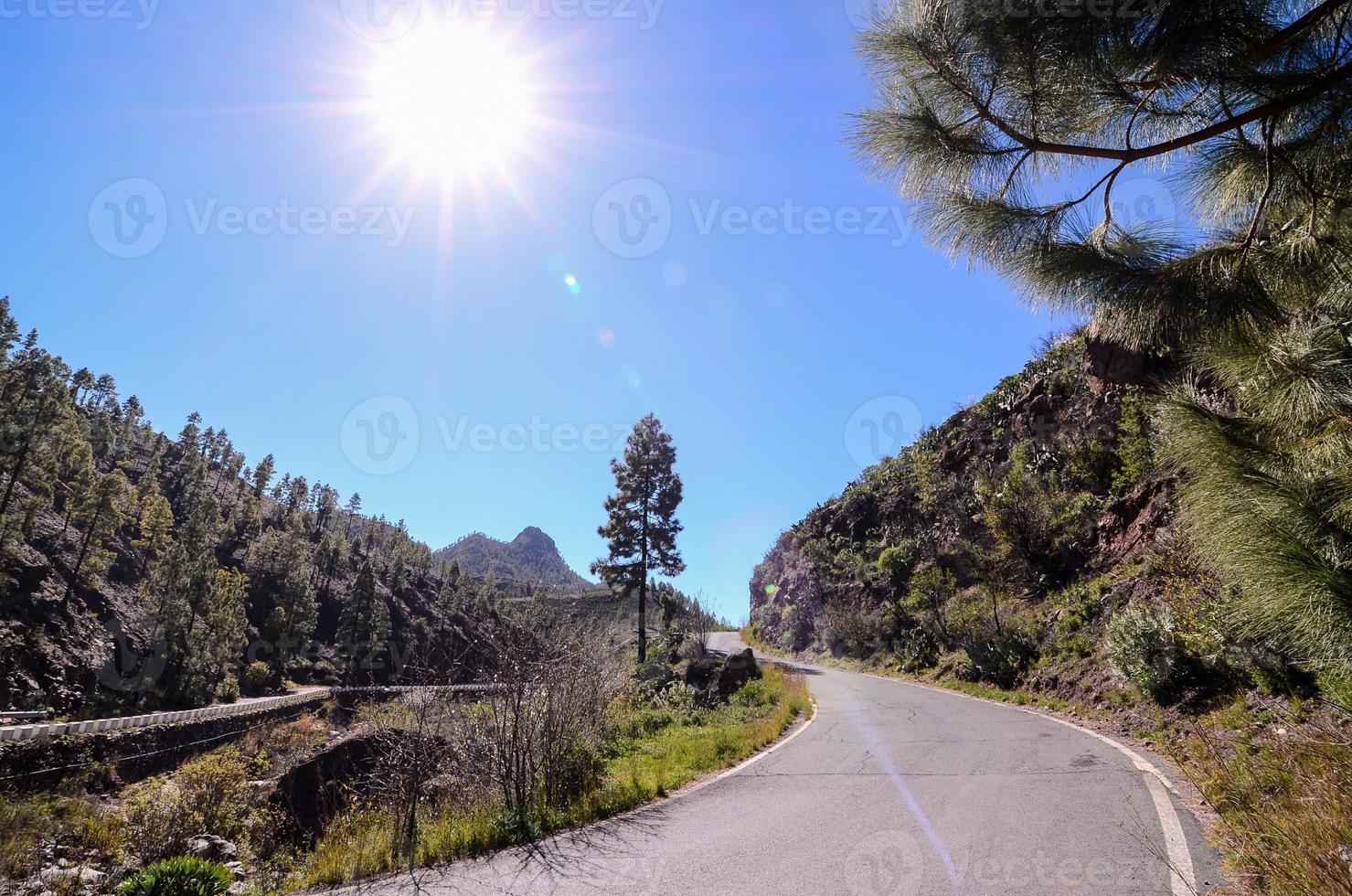 vista panorâmica da estrada foto