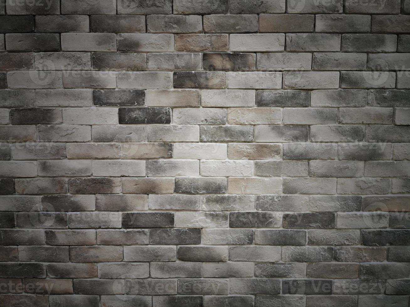 fundo de parede de textura de cimento de tijolo escuro foto