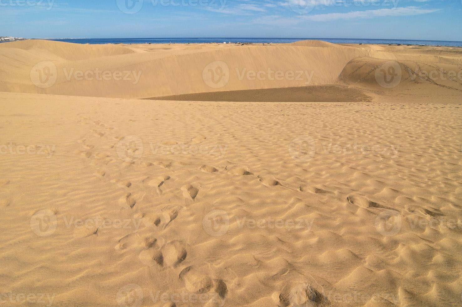 pegadas na areia foto