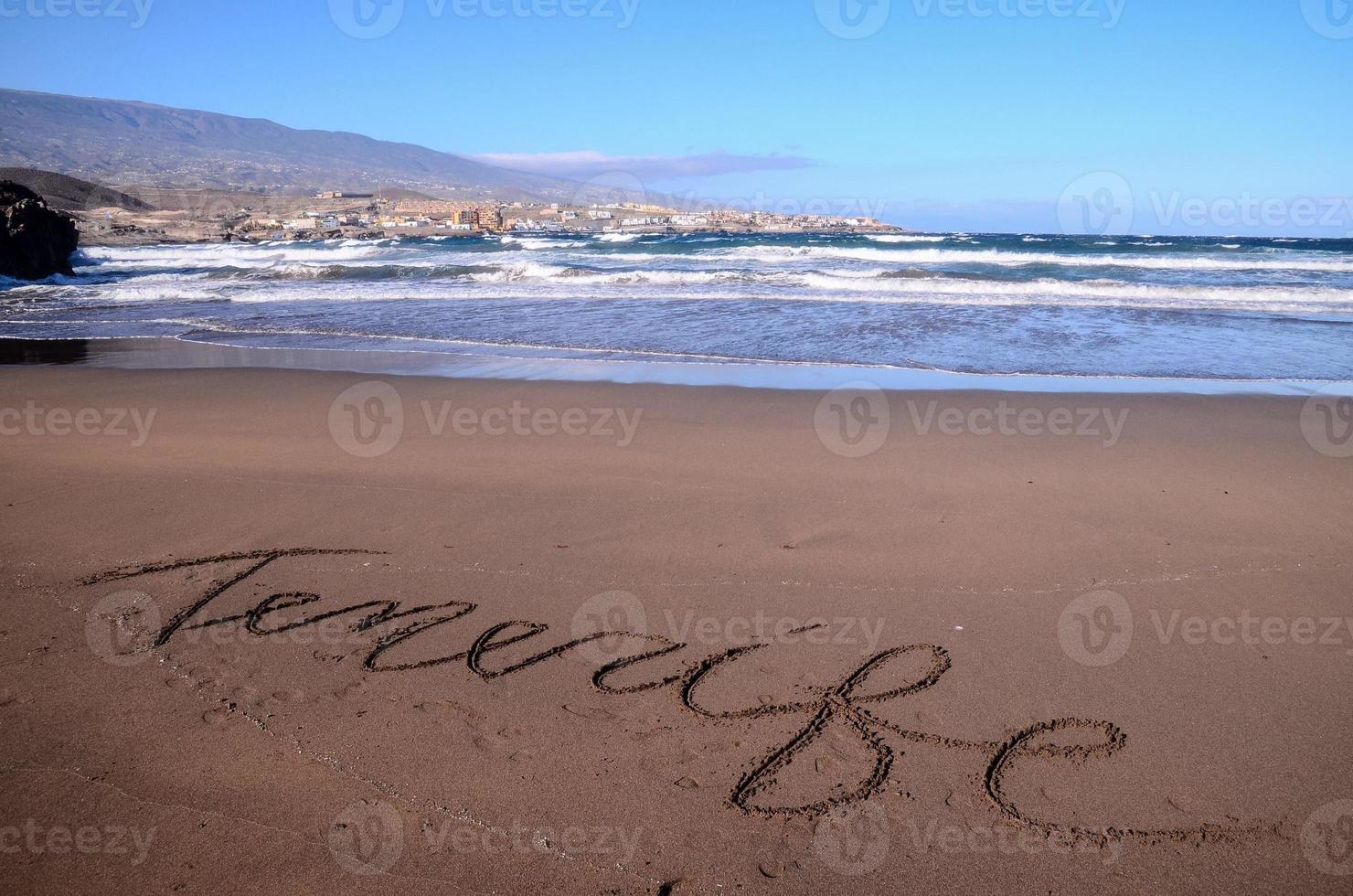 lindo de praia em tenerife foto