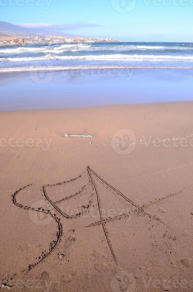 lindo de praia em tenerife foto