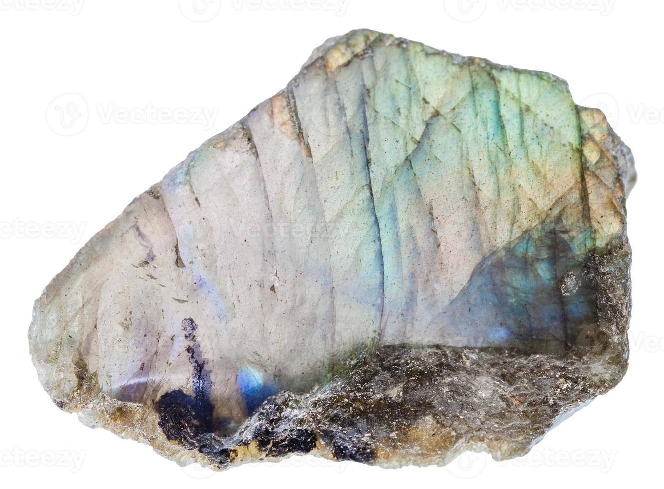 labradorita pedra preciosa com polido superfície foto