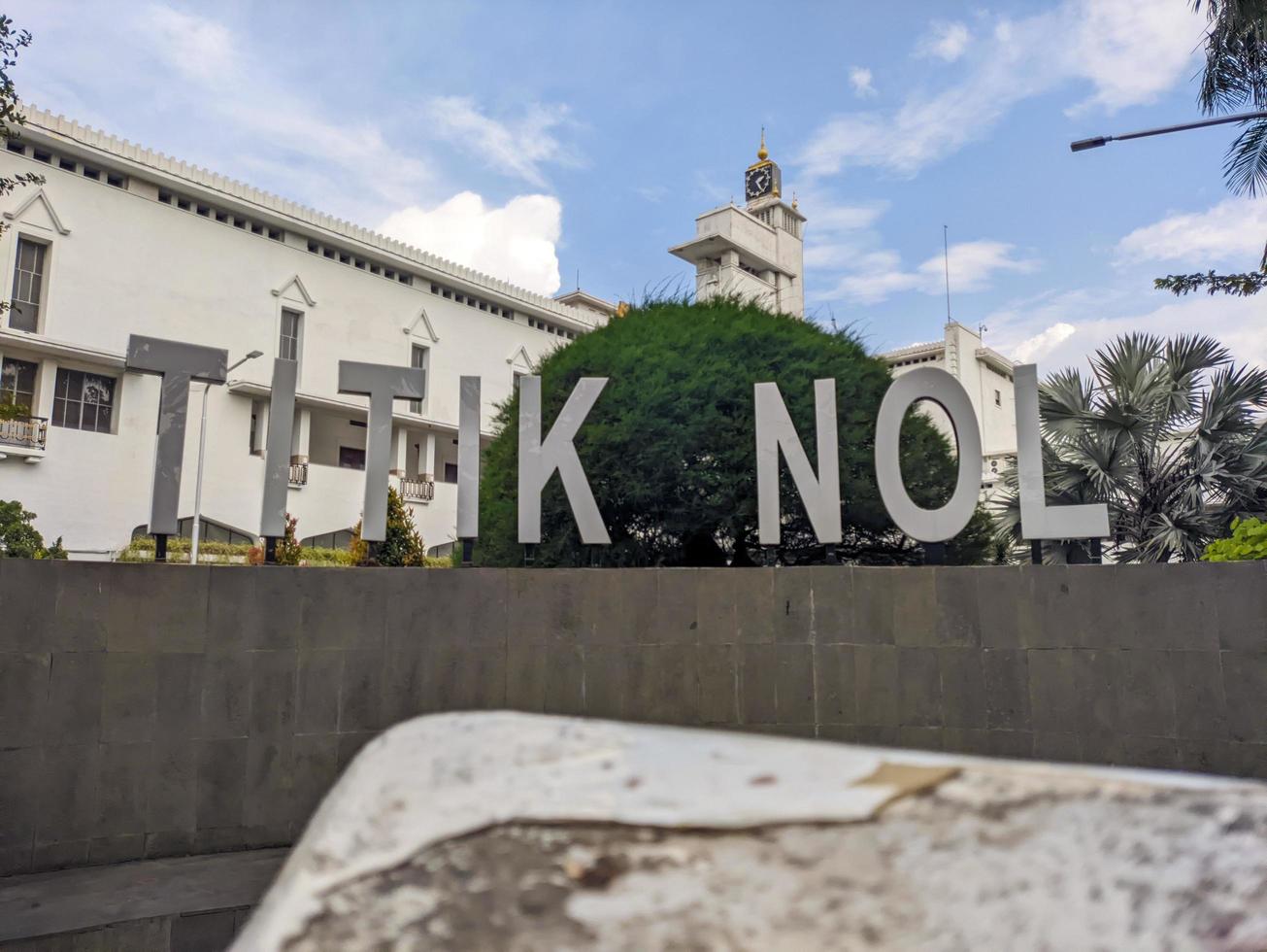 a localização do a ponto zero ou titik nol do a província do leste Java, Indonésia foto