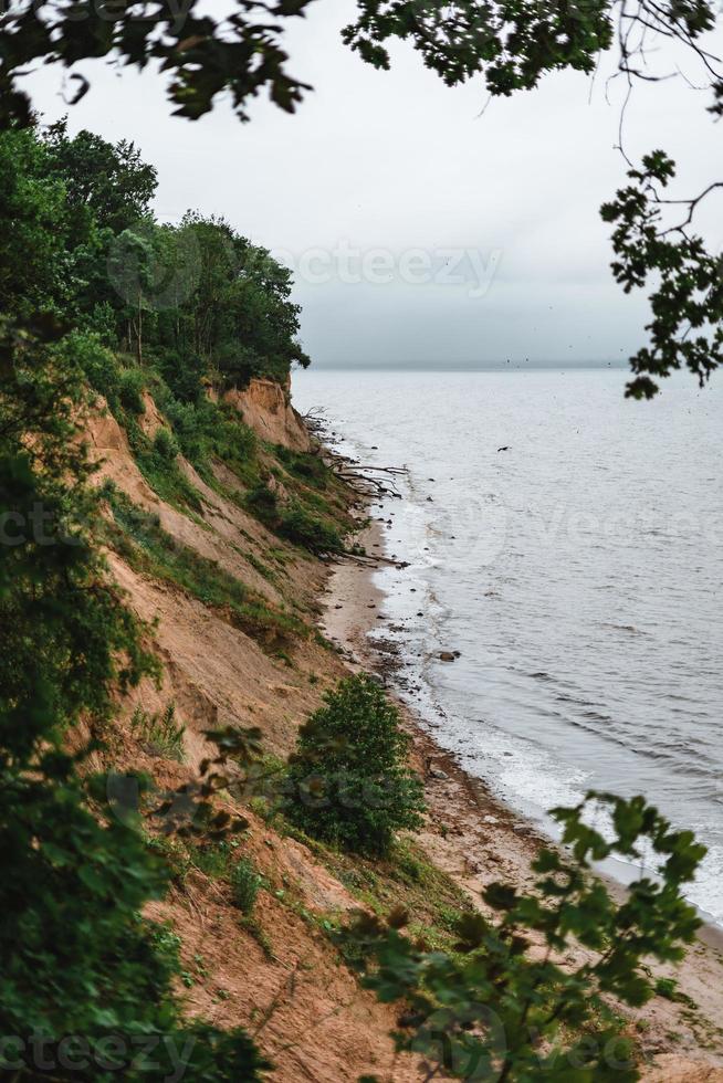 báltico mar dentro Alemanha em uma nublado dia foto