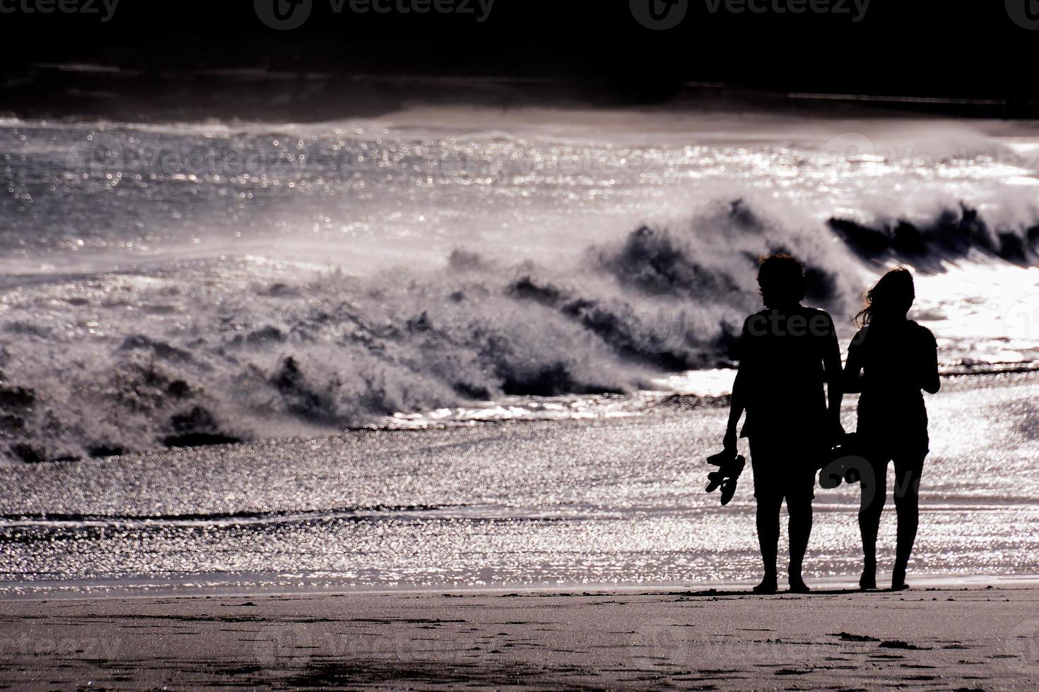 enormes ondas do mar foto