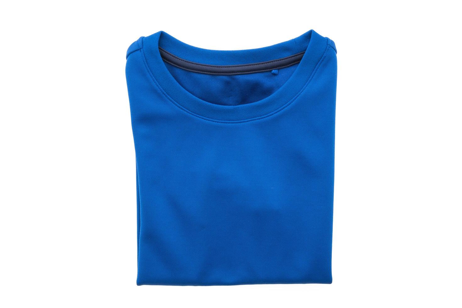 camiseta azul para roupas foto