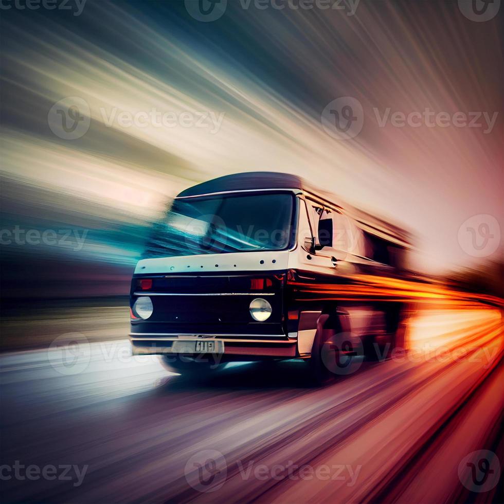 carro corrida às Alto velocidade, borrado fundo - ai gerado imagem foto