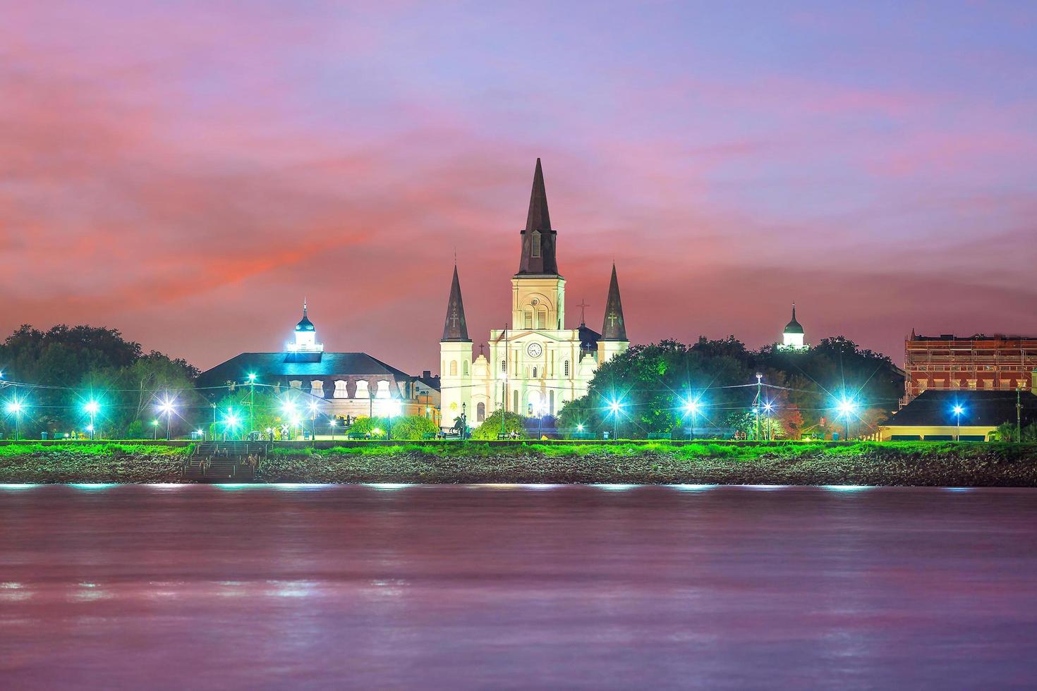 st. catedral de louis no bairro francês, nova orleans, louisiana eua foto