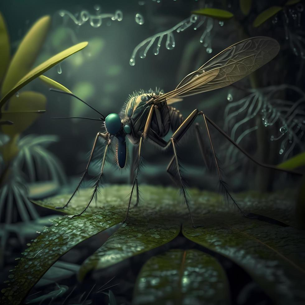 mosquito. ai gerado foto