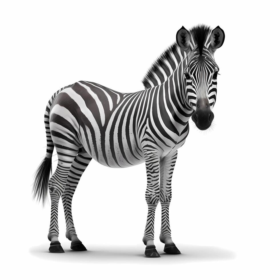 zebra Preto e branco ai gerado foto