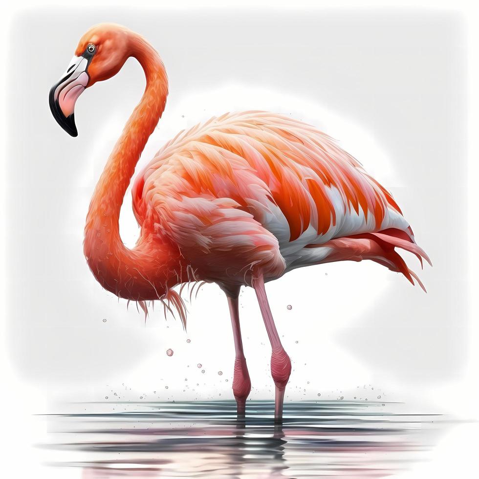 flamingo ilustração ai gerado foto