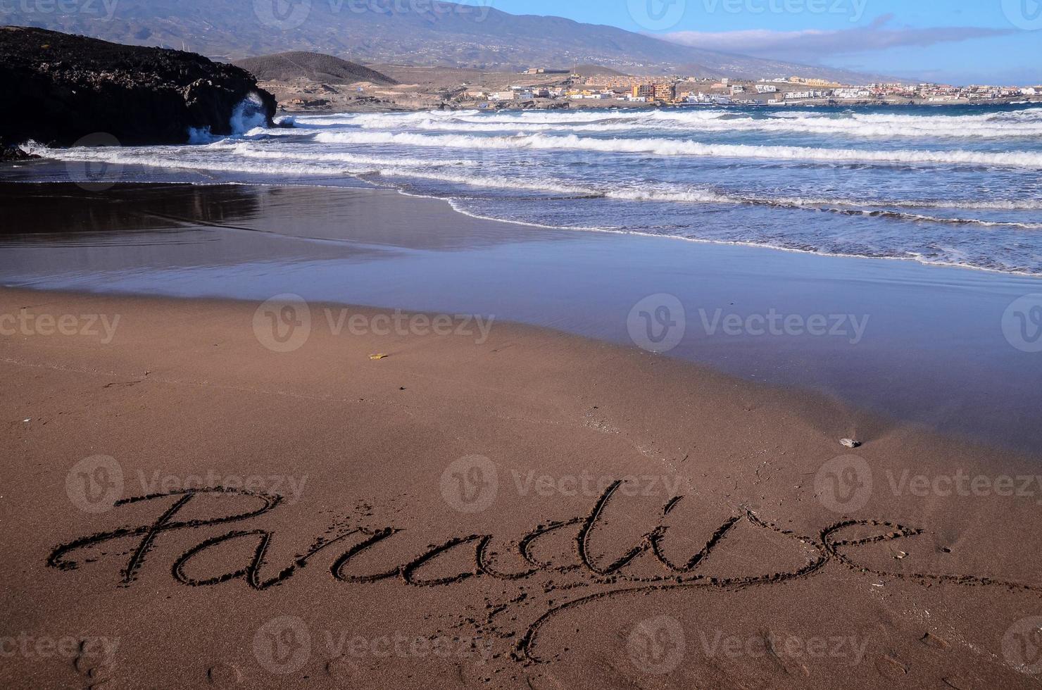 lindo de praia em tenerife foto