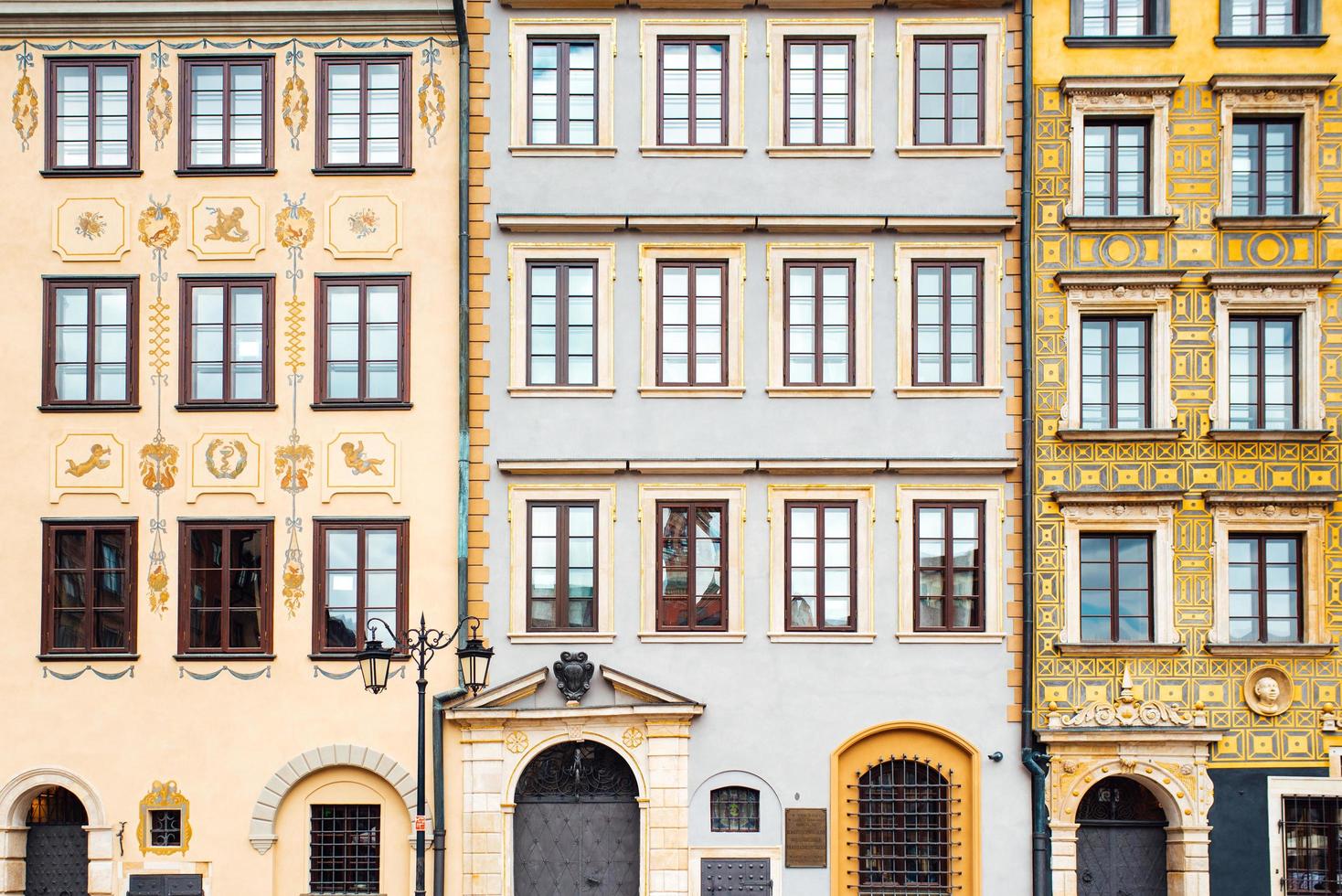 warsaw, poland 2017- área turística da cidade velha de warsaw foto