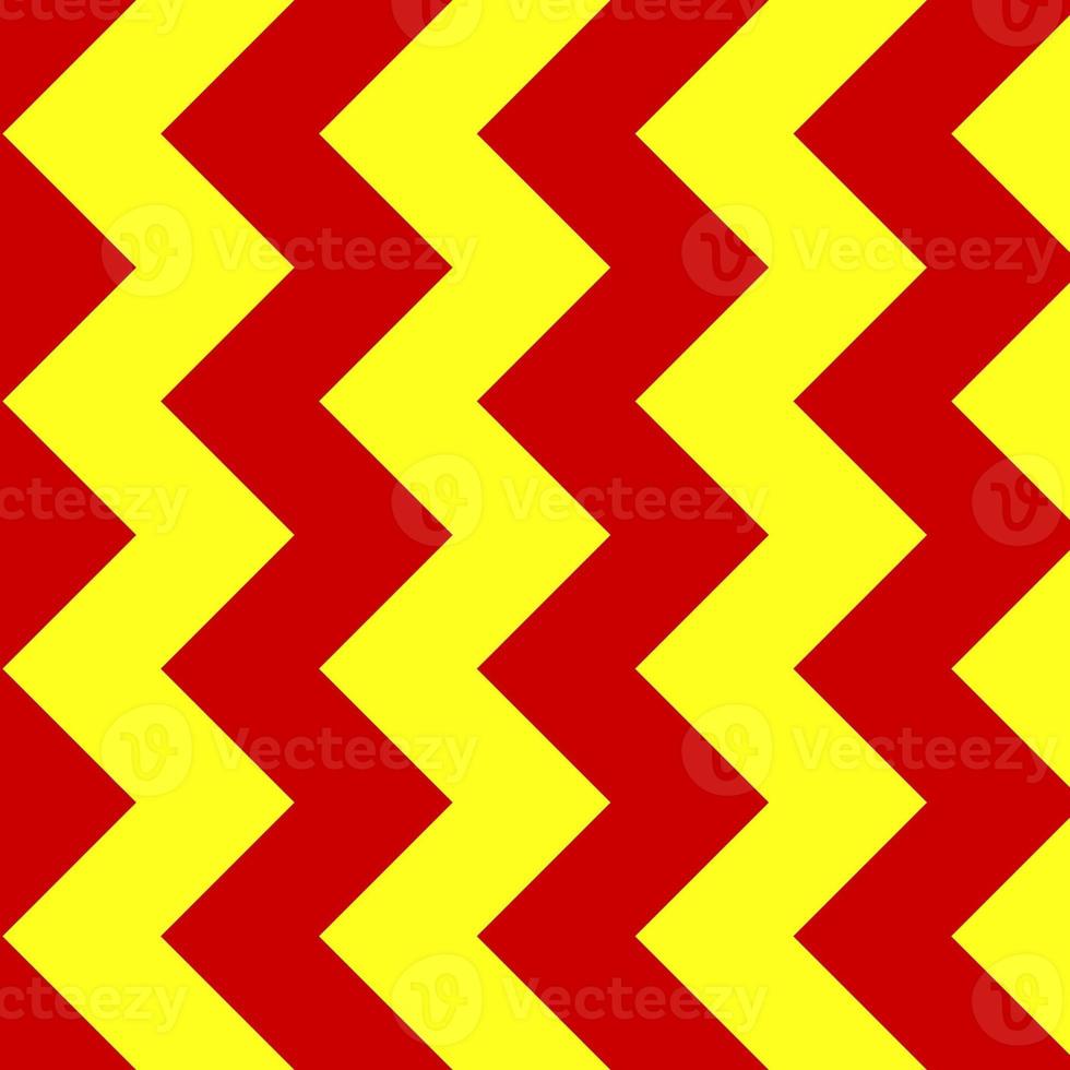 clássico vermelho e amarelo divisa desatado padronizar. desatado zig zag padronizar fundo. regular textura fundo. adequado para poster, folheto, folheto, pano de fundo, cartão, etc. foto